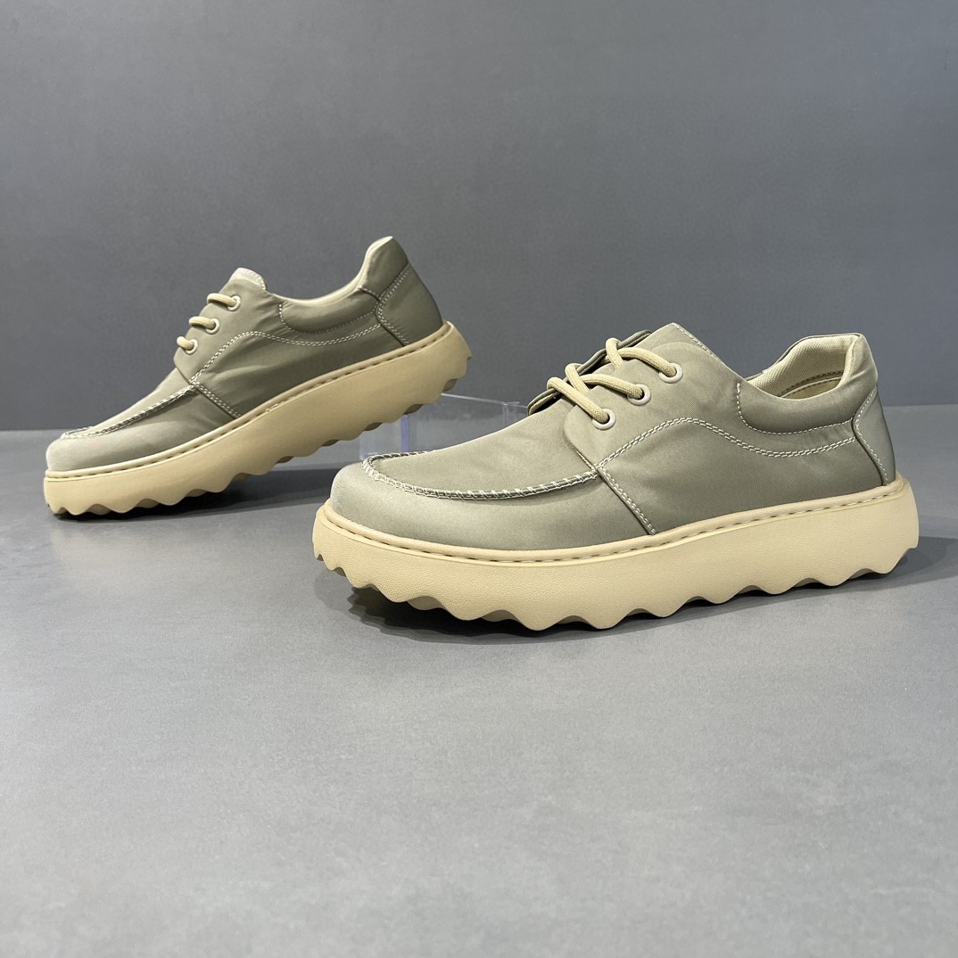 男士大头鞋夏季欧洲站男鞋休闲帆布低帮鞋潮流冰丝布鞋厚底板鞋男