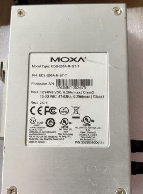 MOXA摩莎工业以太网交换机EDS-205A-M-ST-T
