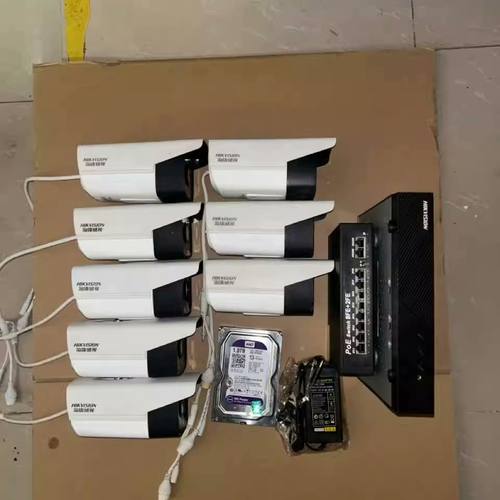 处理8个300w红外高清头poe供电套装