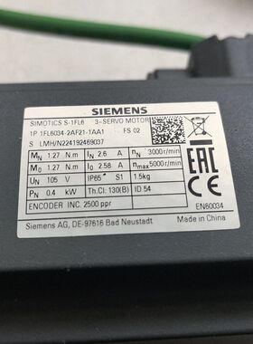 伺服电机SIMOTICS S-1FL6 型号1FL60