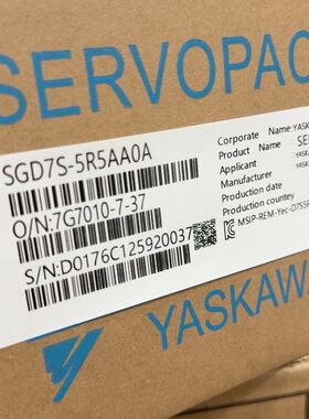 安川伺服驱动器 型号SGD7S-5R5AA0A