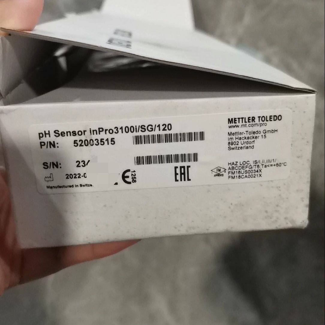 瑞士梅特勒托利多pH传感器 InPro3100i/SG/