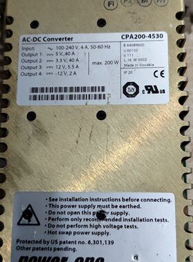 GE核磁 CPA200-4530 MGD电源 AC-DC C