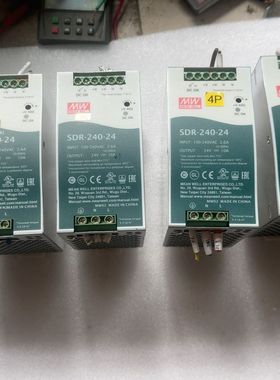 明纬开关电源SDR-240-24 24v 10a 实物成色如