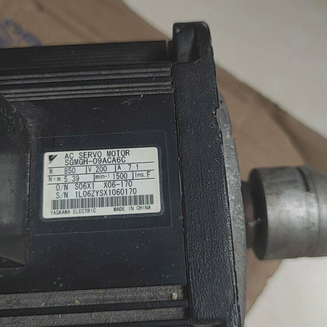 安川品牌SGMGH-09ACA6C伺服马达 电机拆机件