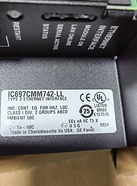 【GE Fanuc】IC697CMM742-LL以太网接口模