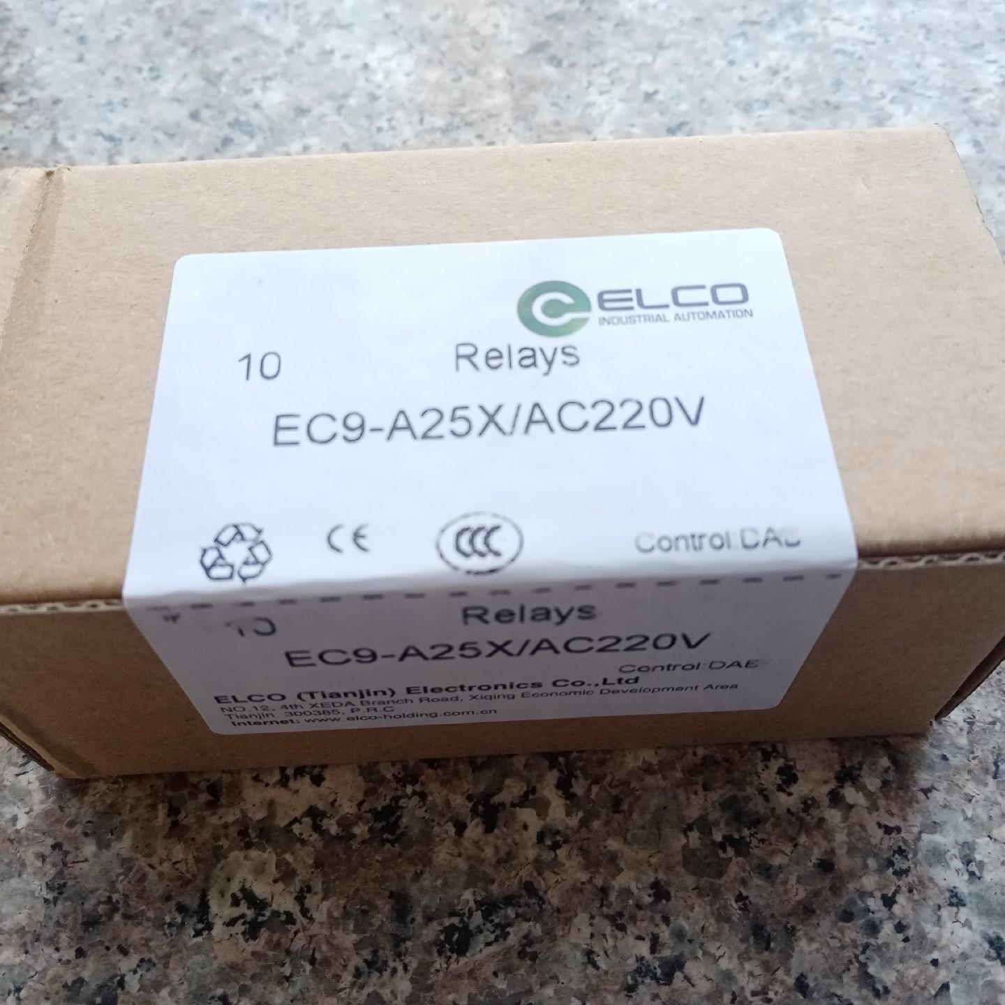 德国宜科小型继电器EC9-A25/220v、1盒 有