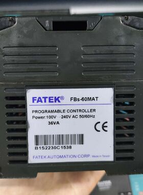 FBs-60MAT 永宏plc 现货实拍 功能包好 。