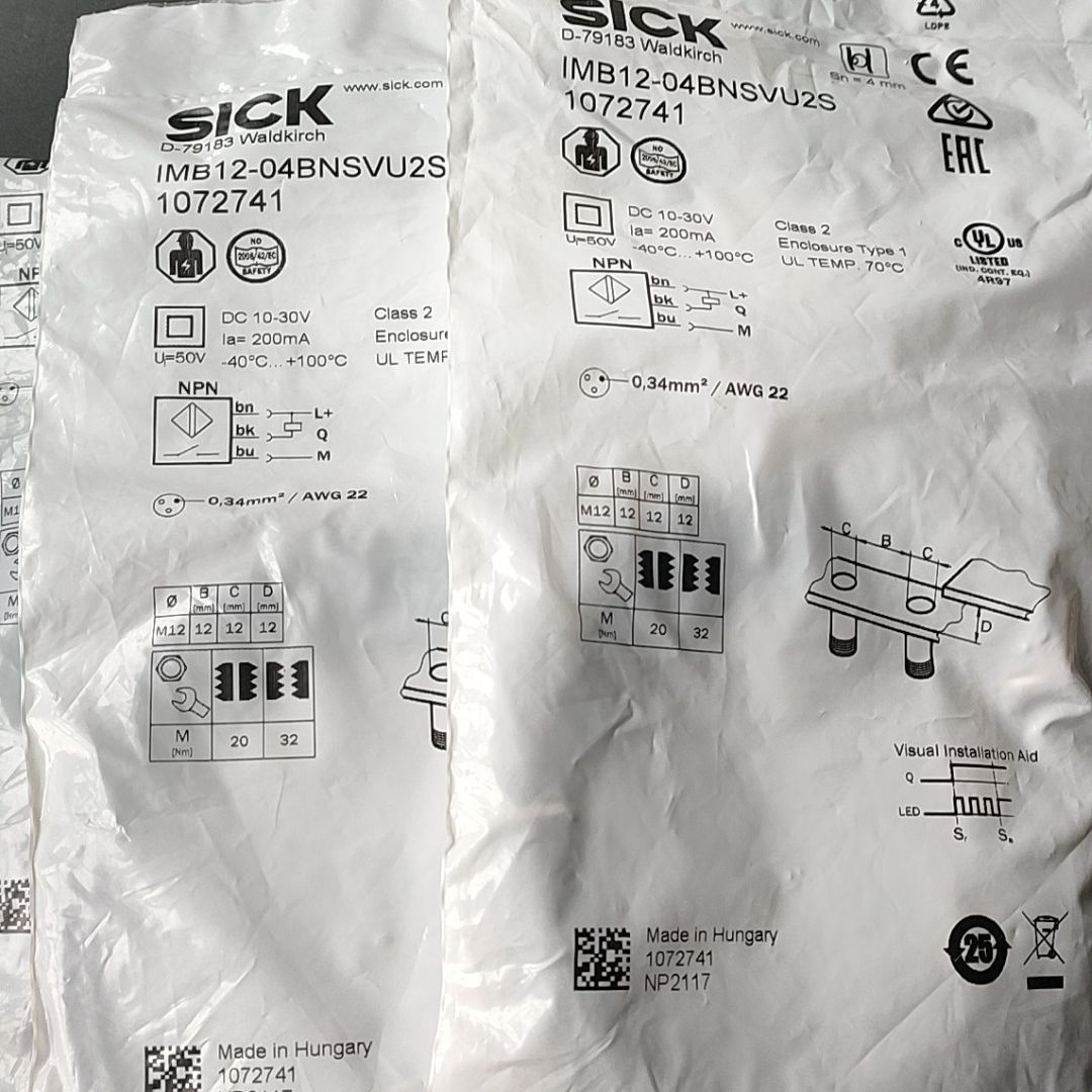 德国SICK传感器 IMB12-04BNSVU2S货号107