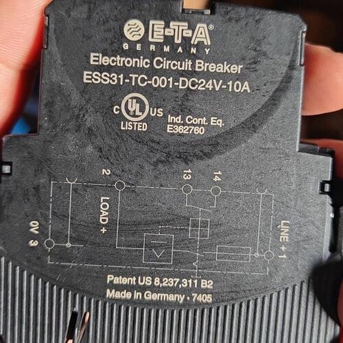德国ETA电子断路器 型号ESS31-TC-001-DC24