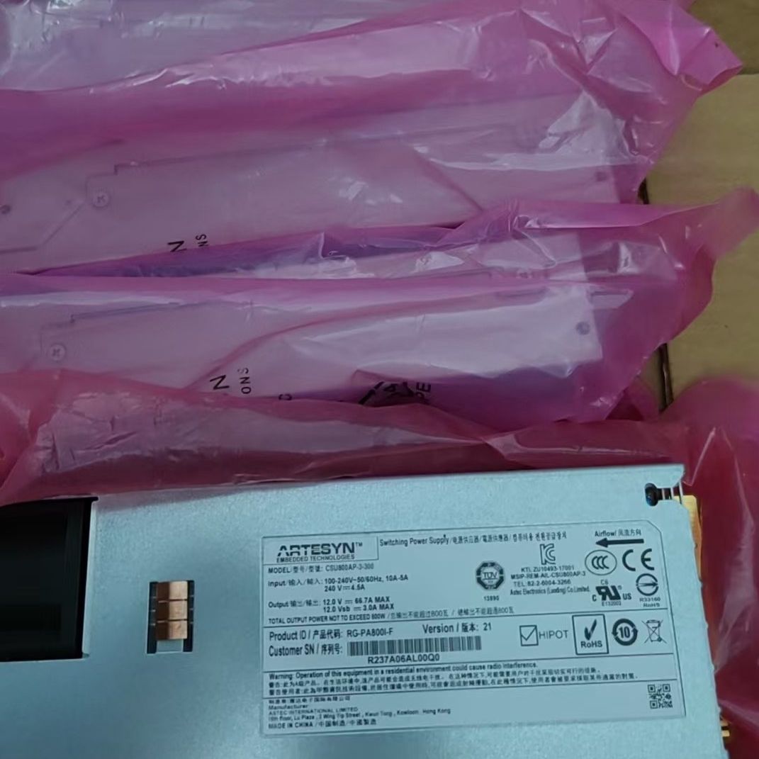 出Artesyn开关电源 RG-PA800I-F成色如图