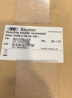 Baumer堡盟编码器 型号HOG86.2 TH6 DN 1