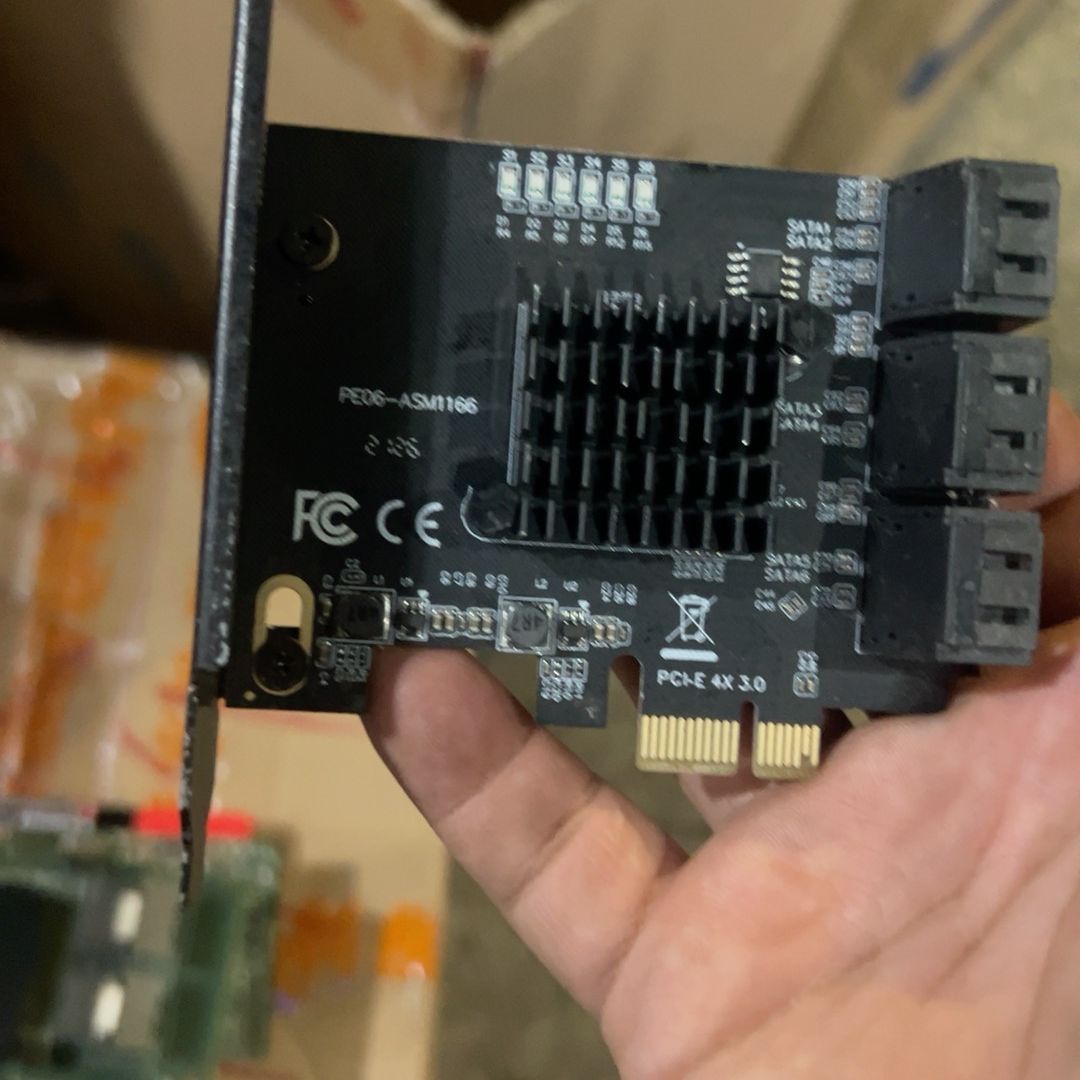 pcie转sata3SATA 3扩展卡6口