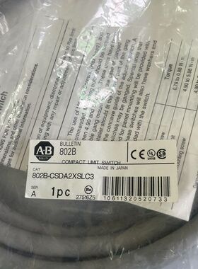 AB罗克韦尔802B-CSDA2XSLC3 成色看图实拍两条