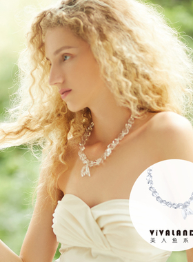 VIVALANDS透明百搭美人鱼姬鱼尾叠戴锁骨ins项链2022年新款潮女夏