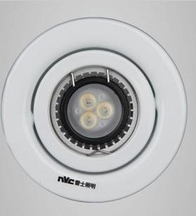 雷士照明 led射灯嵌入式天花灯4W全套led背景墙灯NDL154 白色