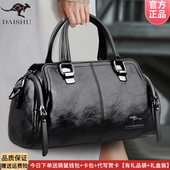 时尚 正品 袋鼠品牌手提斜挎包通勤女包2026新款 大气皮包软软皮包包