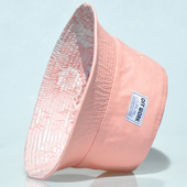 渔夫帽粉红色双面戴休闲时尚 2024年新款 帽子女夏季 宽檐遮阳防晒帽