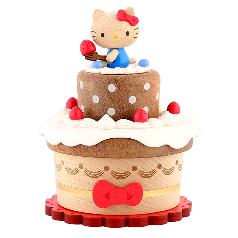 臺灣木質HelloKitty八音盒音樂盒