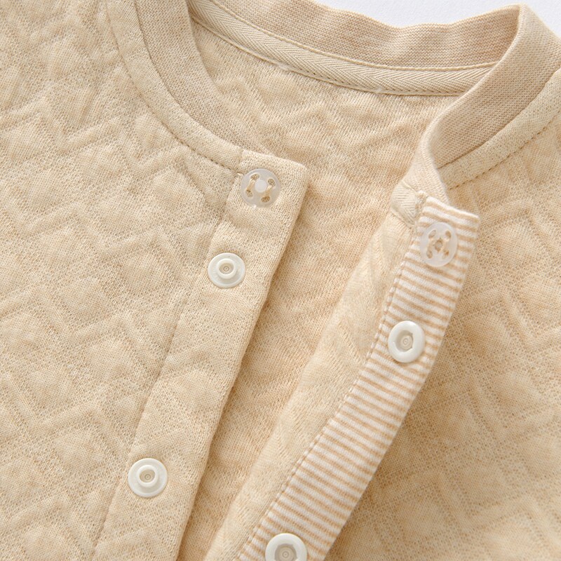 잉의 봄 가을 새로운 유기농 면화 열 속옷 남성 및 여성 탑 티셔츠 가디건 10094153 10094154