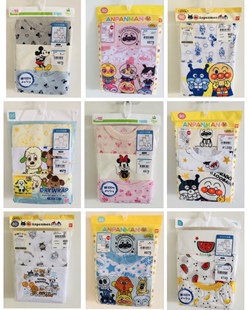 日本西松屋面包超人宝宝背心吊带衫卡通迪士尼款T恤网眼速干童装