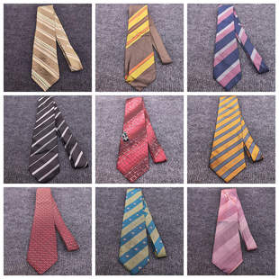 vintage古着新郎结婚配饰商务休闲百搭真丝桑蚕丝正装 质感领带G17