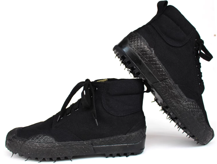 黑色高帮胶鞋迷彩鞋防滑耐磨46码