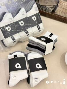 bora波拉童装2025新款儿童袜子纯棉中筒袜男女童运动袜百搭休闲袜