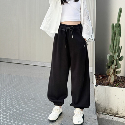 波拉童装2026夏季儿童薄款运动裤中大童休闲长裤男女童束脚裤卫裤