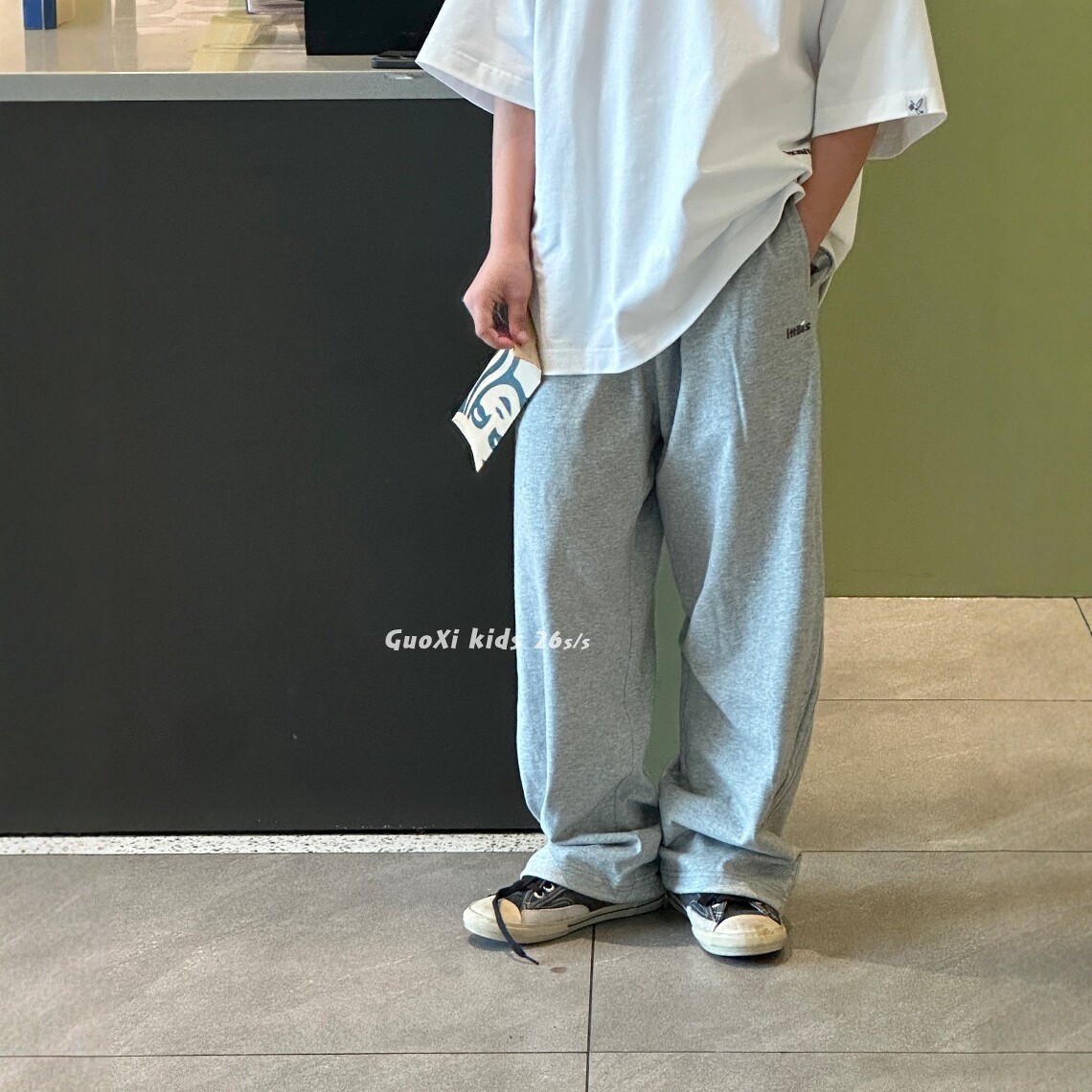 果皙2026儿童运动裤夏季薄款中大童直筒裤休闲长裤男女童运动裤
