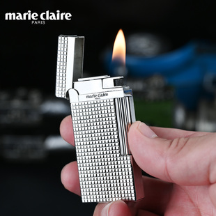 法国时尚 Marie Claire复古大容量气体砂轮打火机送男士 品牌嘉人