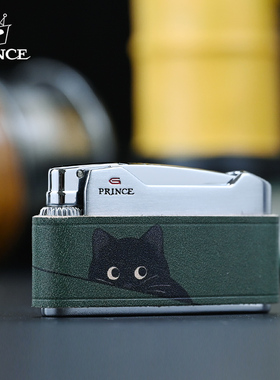 日本王子PRINCE新品气体砂轮气体打火机可爱小萌猫个性创意送朋友