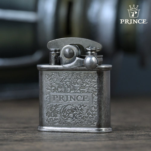 PRINCE打火机摇臂式蚀刻复古烟具