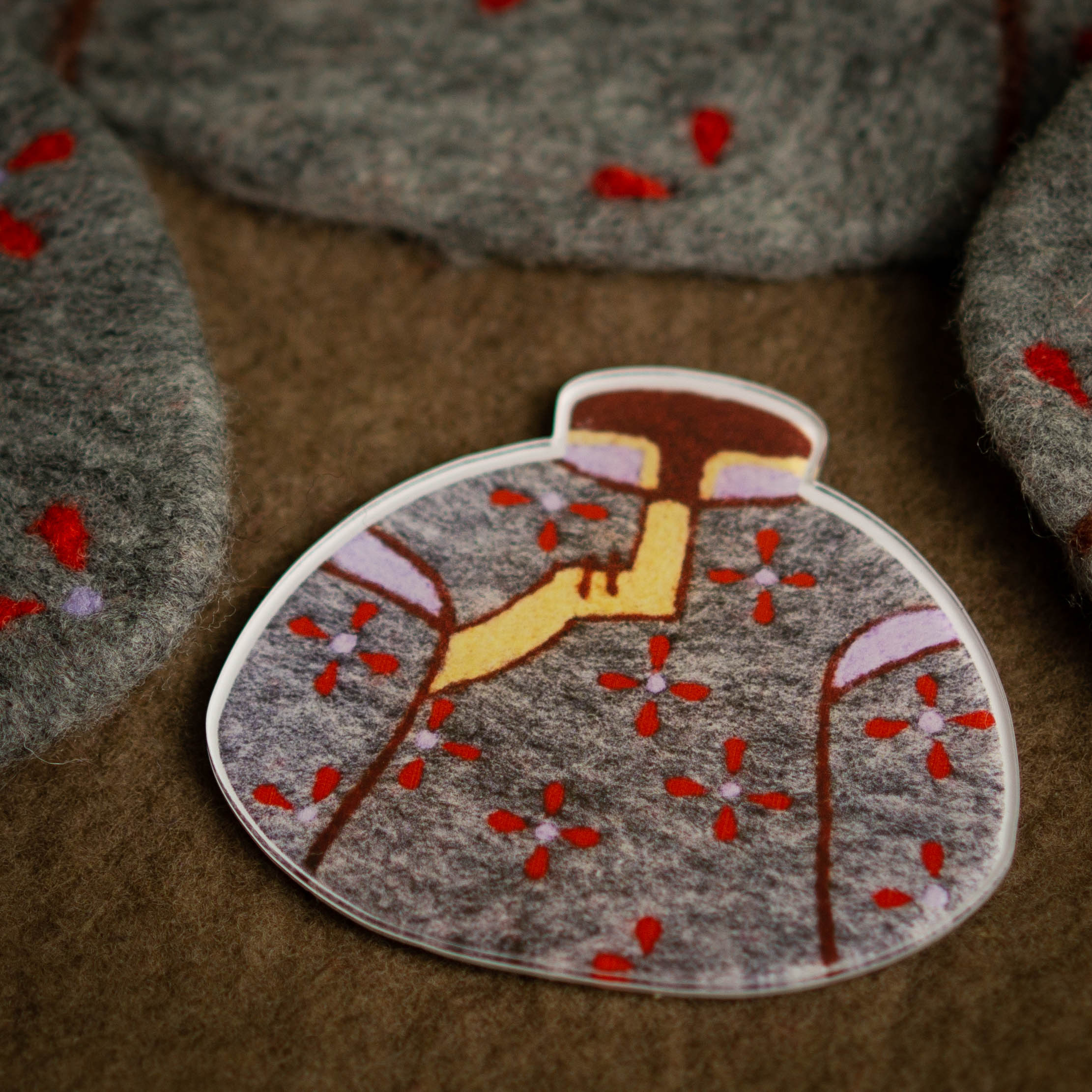 Taliinail塔林艾力亚克力冰箱贴蒙古袍