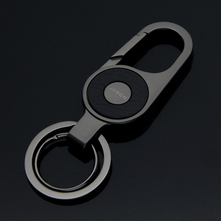 高档汽车钥匙扣男士挂件金属锌合金锁匙扣女要是链环刻字创意礼品
