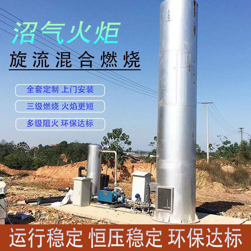 养殖场环评验收沼气火炬燃烧脱硫塔垃圾场内燃外燃火炬炉头