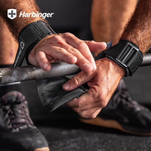 Harbinger哈彬者助力带健身防滑护掌防扭伤手腕加压硬拉引体向上