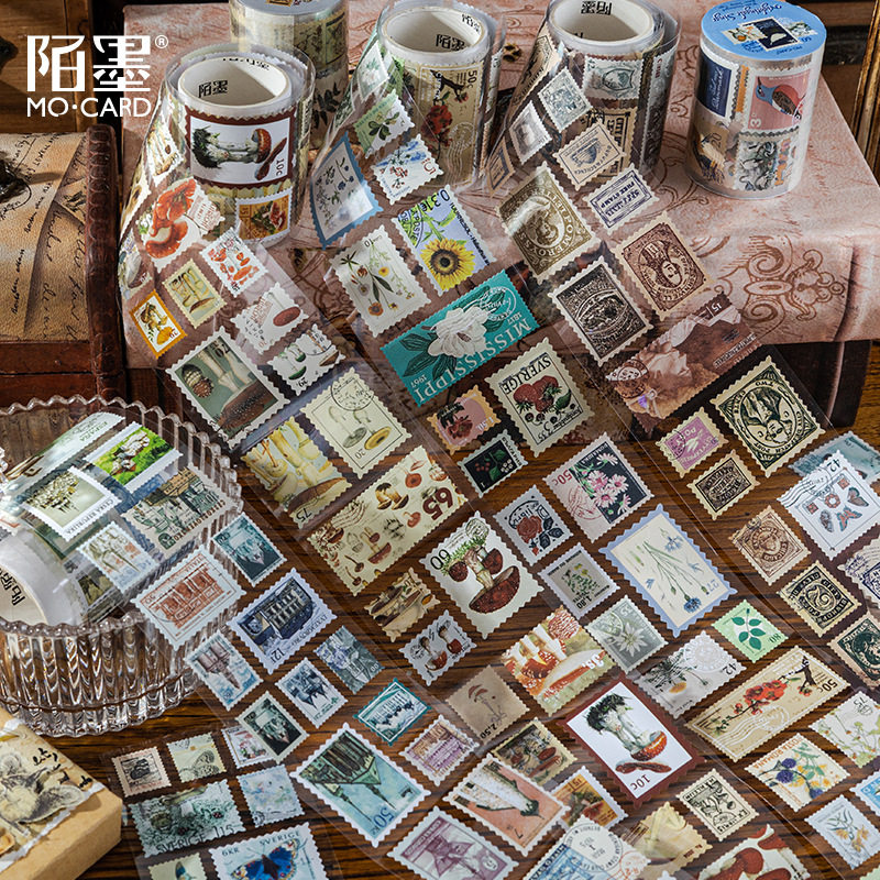 自然邮局PET胶带贴纸邮票复古植物旅游风景花卉中古模切素材DIY,文具电教/文化用品/商务用品,和纸胶带,淘宝优惠券,粉丝福利购,淘宝优惠卷