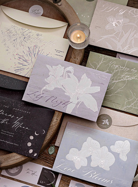 陌墨万物静默如谜烫银信封封口贴高颜值复古文艺简约盐系DIY装饰