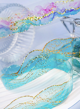 PET胶带色彩乐园烫金水彩晕染水墨循环素材装饰手账谷美咕卡DIY