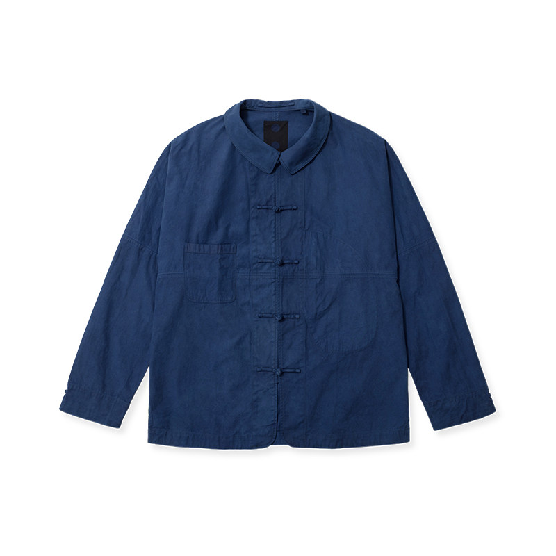 TACITURNLI NATRUAL INDIGO JOHNSTON SHIRT 天然蓝染庄士敦衬衣