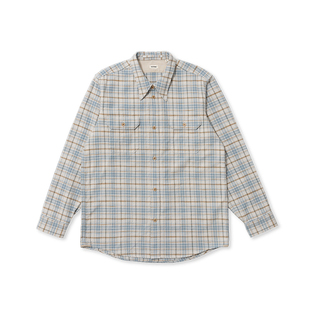 SHIRT TACITURNLI WORK PENNEY 浅蓝格纹潘尼工作衬衣 CHECK