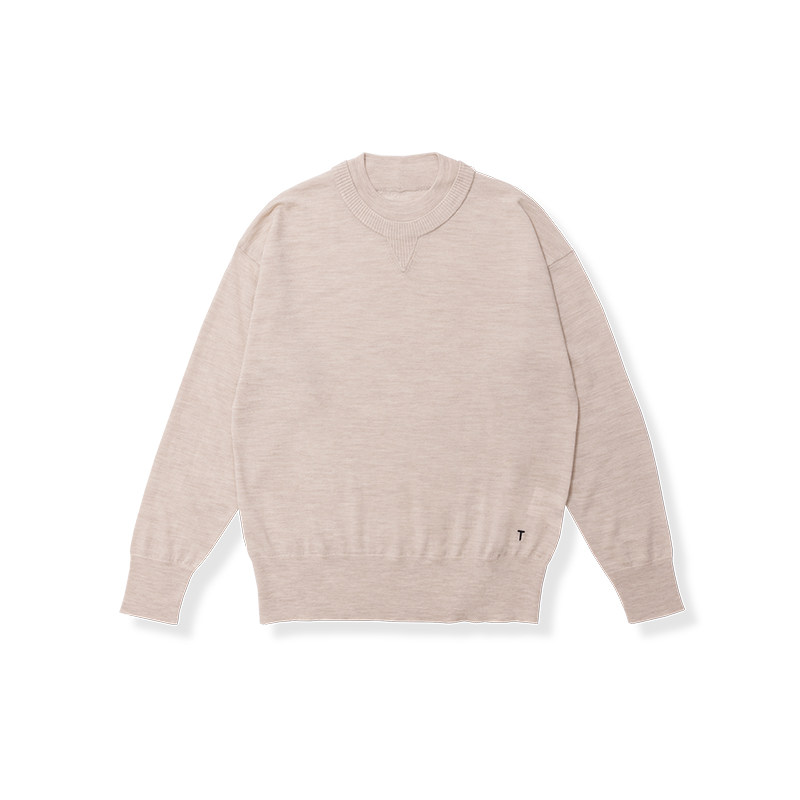 TACITURNLI D.C. FREEDOM SWEATER L 女士精纺羊毛圆领打底衫