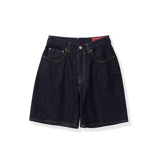 TACITURNLI SHORTS 66Z 女士66深蓝一次水洗牛仔短裤