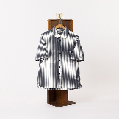 TACITURNLI STRIPE PEANUT T-SHIRT 棉尼龙条纹皮纳特短袖衬衣