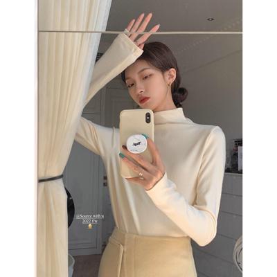纯色百搭2025年冬季软乎乎高领打底衫女内搭保暖修身毛衣上衣女款