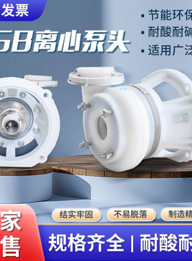 直销化工泵FSB耐酸碱防腐蚀F46氟塑料合金离心泵头WB2密封配件