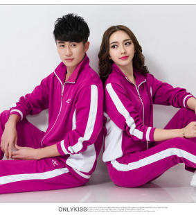 春夏南韩丝中老年晨练运动服套装男女款士佳木斯广场舞健身操服装