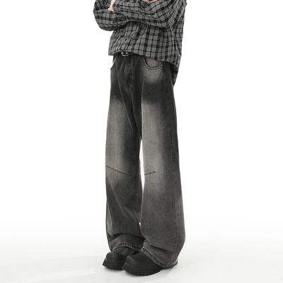 ZMOGEE美式牛仔裤男秋季复古潮牌高街直筒裤宽松百搭休闲垂感长裤