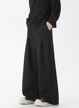 ZMGEEN休闲卫裤男秋季美式潮牌宽松直筒裤子百搭垂感阔腿休闲长裤